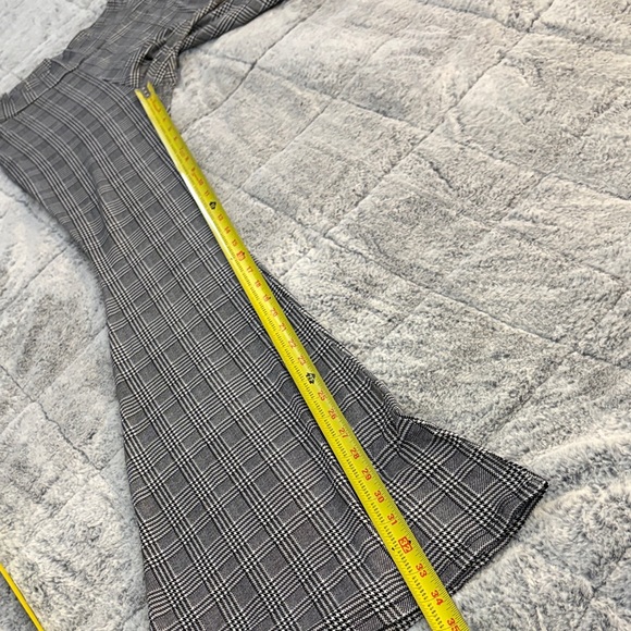 Shop My Trend Plaid Flare Leg Lounge Pants-S - Picture 7 of 9